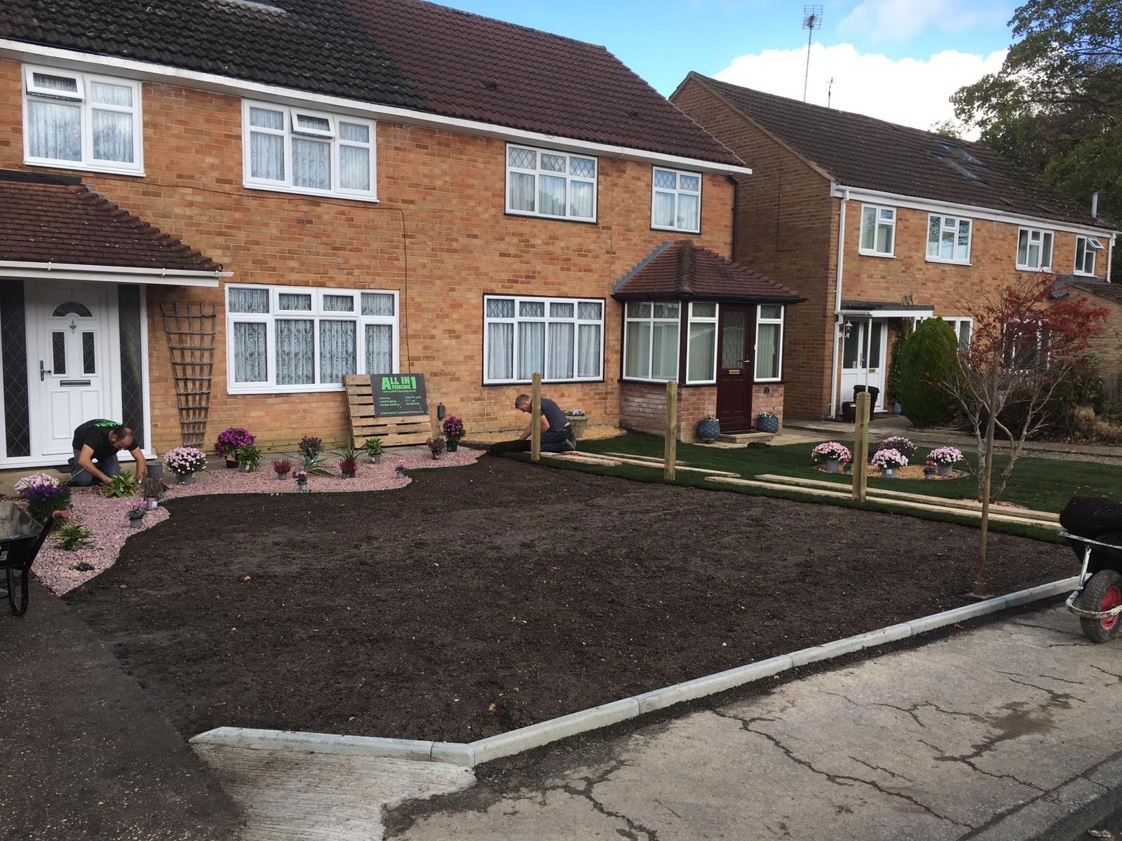 Landscaping – During